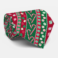 Old Fashion Christmas Candies Stripes Pattern