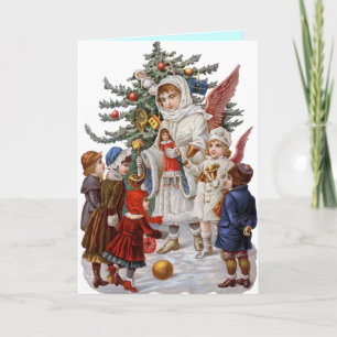 Old Fashion Christmas Card Vintage