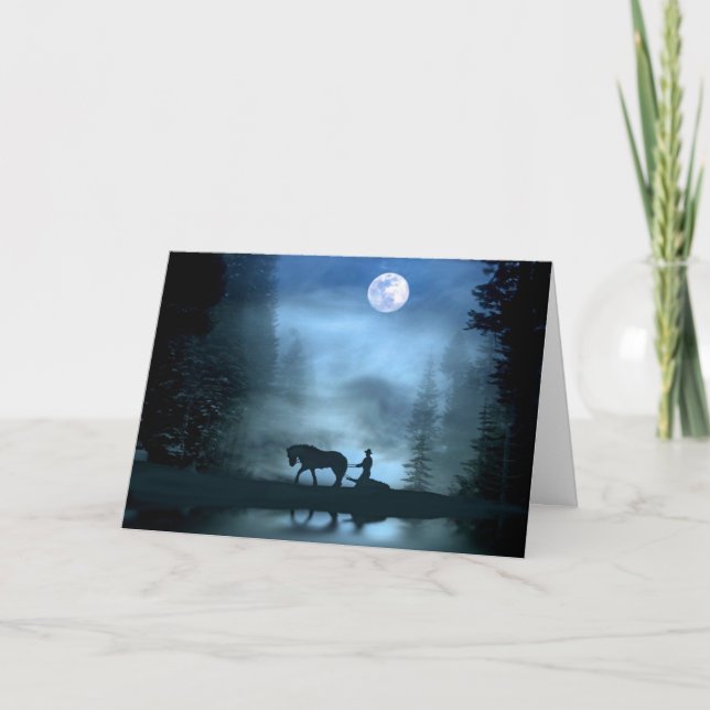 Old Fashion Christmas Tree Card (Front)