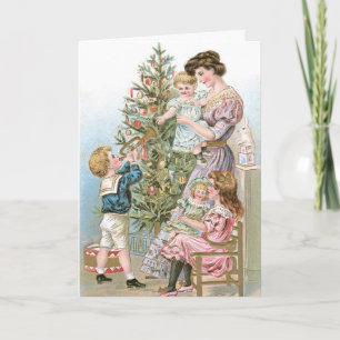 Old Fashion Christmas Tree Card