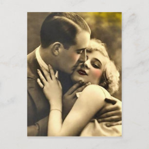 Old Fashion Couple Postcard