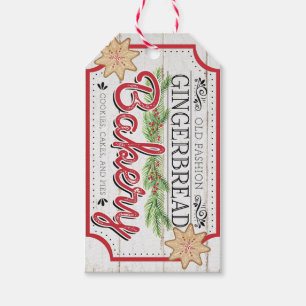 Old Fashion Gingerbread Bakery Gift Tags