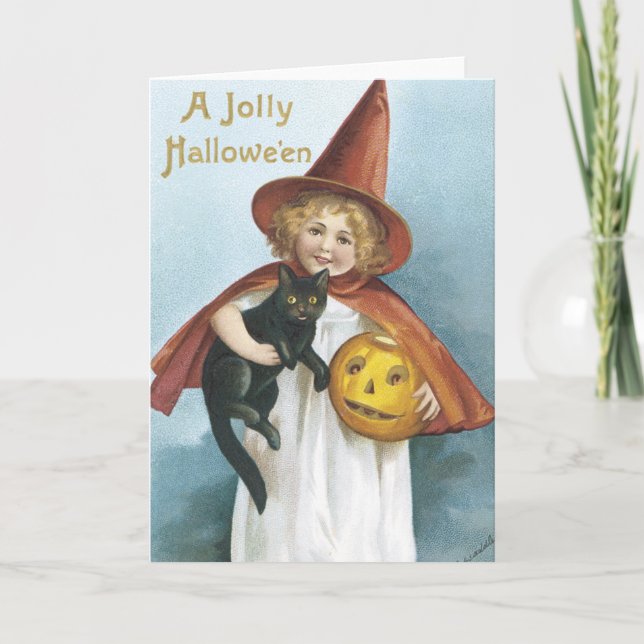 Old Fashion Halloween Card (Front)