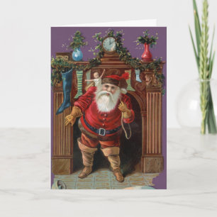 Old Fashion Santa Christmas Cards