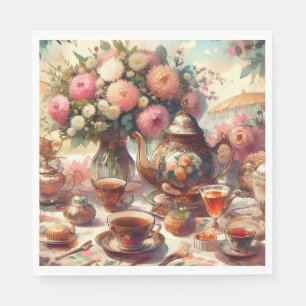 Old Fashion Tea Party  Napkin