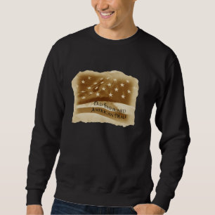 Old Fashioned American Male/Vintage Flag Sweatshirt