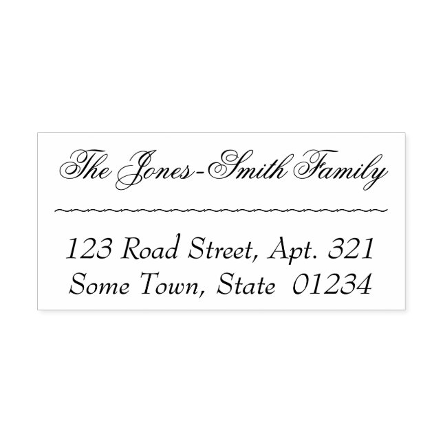 Old Fashioned and Classic Name and Address Self-inking Stamp (Design)