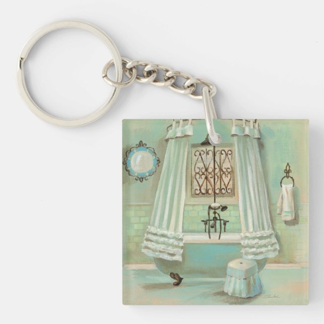 Old Fashioned Bathroom Key Ring (Front)