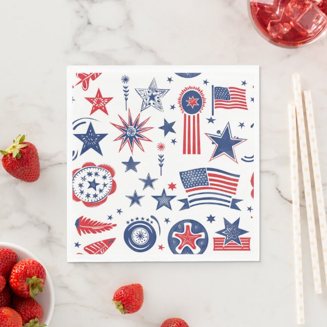 Old-Fashioned BBQ Napkin (Insitu)