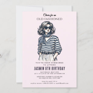 Old Fashioned" Birthday Invitation