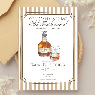 Old Fashioned Birthday Invitation Template   Blant
