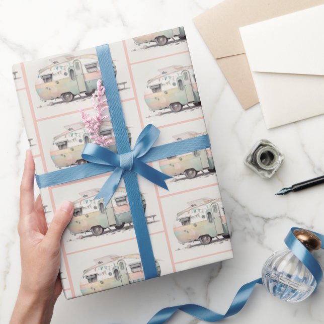 Old-Fashioned Camper  Wrapping Paper (Gifting)