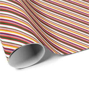 Old Fashioned Candy Stripes (small scale) Wrapping Paper