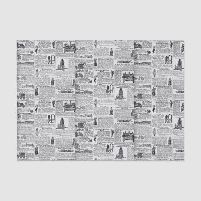 Old Fashioned Catalogue Tissue Paper (Front)