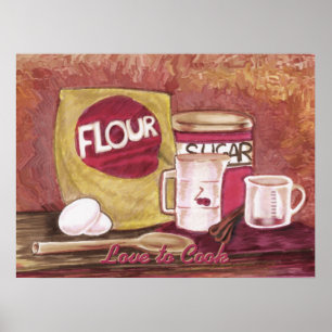 Old-Fashioned Chef Poster