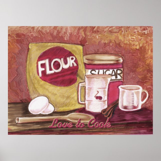 Old-Fashioned Chef Poster (Front)