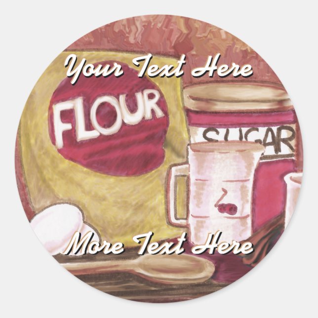 Old-Fashioned Chef Stickers (Front)