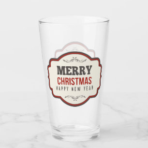 Old Fashioned Christmas Beer Glass