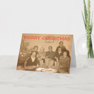 Old Fashioned Christmas Card (circa 1950's)