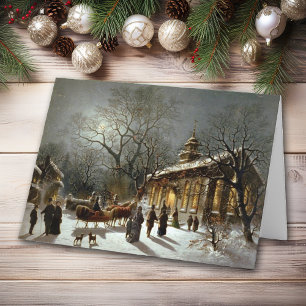 Old Fashioned Christmas Church Card