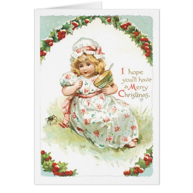 Old-fashioned Christmas, Girl (Front)