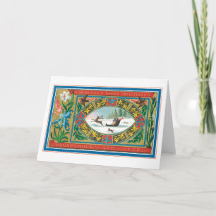 Old-fashioned Christmas Holiday Card