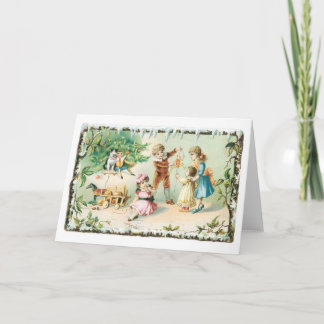 Old-fashioned Christmas Holiday Card