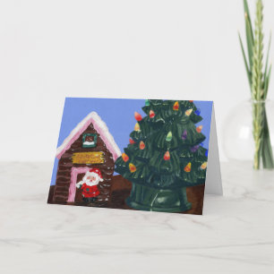 Old Fashioned Christmas Holiday Card