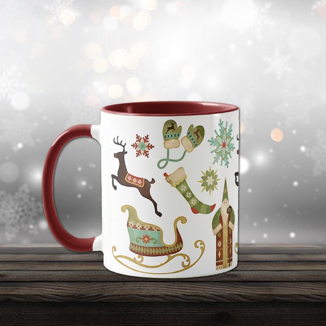 Old Fashioned Christmas Images Mug (Creator Uploaded)
