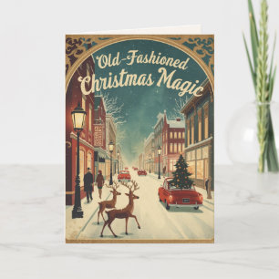 Old-Fashioned Christmas Magic; Holiday Greeting Card