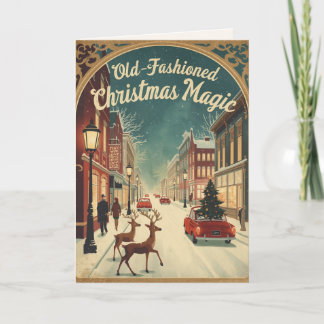 Old-Fashioned Christmas Magic; Holiday Greeting Card