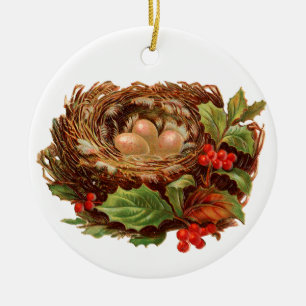 Old-fashioned Christmas, Nest Ceramic Tree Decoration