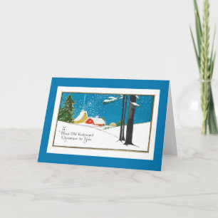 Old-Fashioned Christmas on the Farm Holiday Card