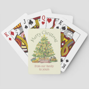 Old Fashioned Christmas Personalised Playing Cards