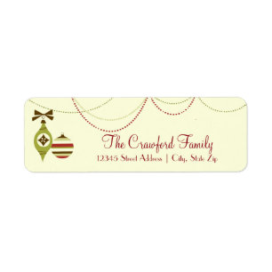 Old Fashioned Christmas - Return Address Labels