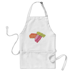 Old-Fashioned Christmas Ribbon Candy Holiday Food Standard Apron