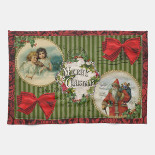 Old Fashioned Christmas Tea Towel