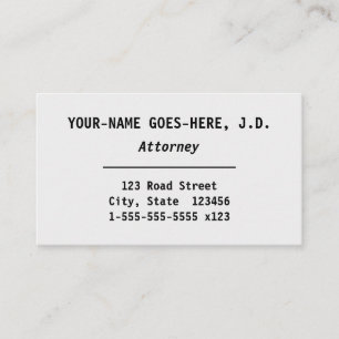 Old Fashioned, Classic Business Card