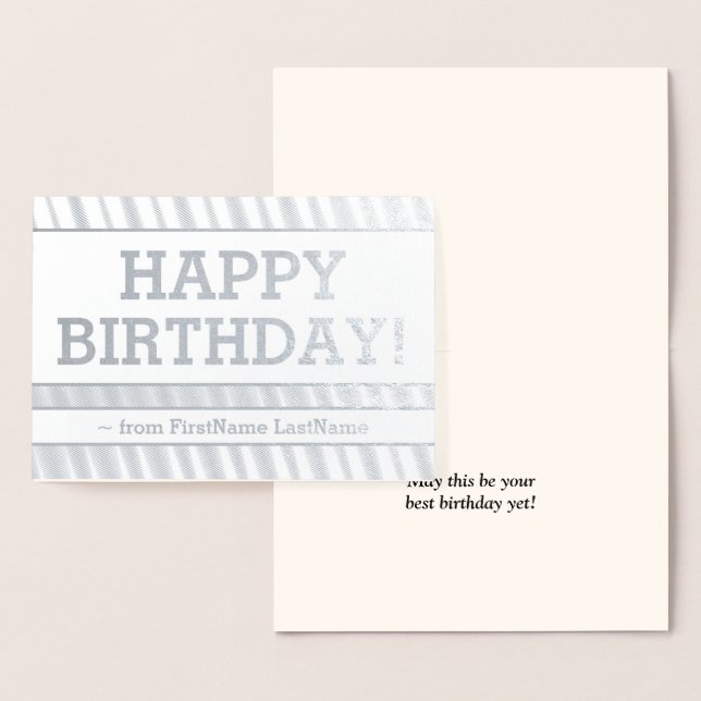 Old Fashioned, Classic "HAPPY BIRTHDAY" Card (Display)