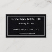 Old Fashioned, Classic Professional Business Card