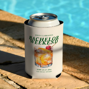 Old Fashioned Cocktail Bachelor Weekend Can Cooler