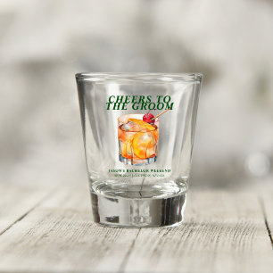 Old Fashioned Cocktail Bachelor Weekend Shot Glass