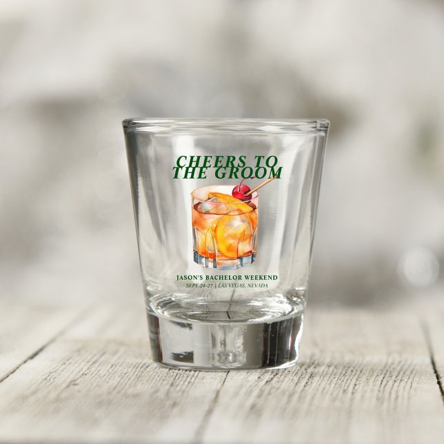 Old Fashioned Cocktail Bachelor Weekend Shot Glass (Creator Uploaded)