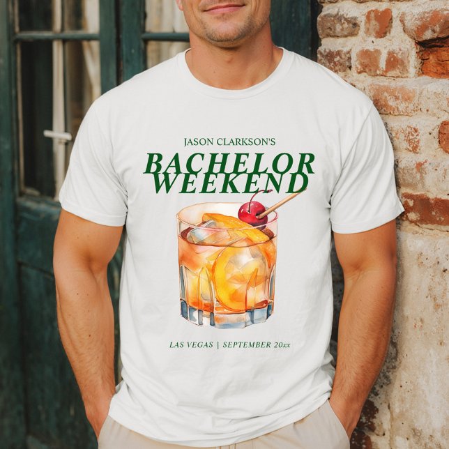 Old Fashioned Cocktail Bachelor Weekend T-Shirt (Creator Uploaded)