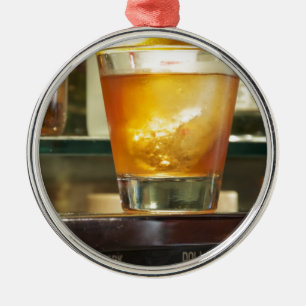 Old Fashioned Cocktail Series Metal Tree Decoration
