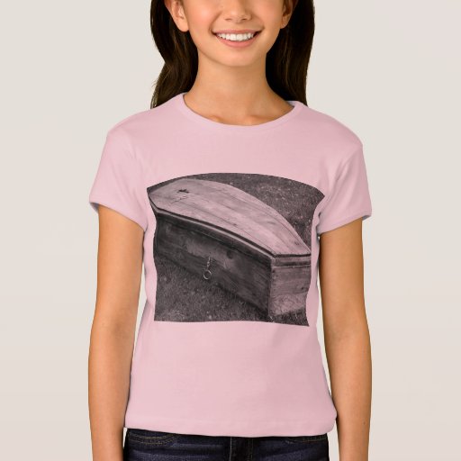 Image of old-fashioned coffin T-shirt