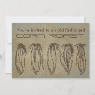 Old Fashioned Corn Roast Invitation