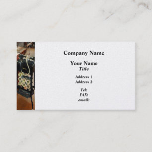 Old Fashioned Dictaphone - Platinum Business Card