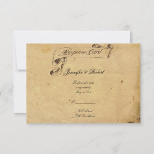 Old Fashioned Elegance Parchment Quill Response