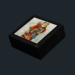 Old-Fashioned Father Christmas Gift Box<br><div class="desc">A vintage image of the classic Father Christmas wearing his famous red coat and carrying a bag full of toys. This old-fashioned Santa Claus also known as old Saint Nicholas is slim and holds a walking stick for travelling throughout the land gifting toys to all the girls and boys. The...</div>